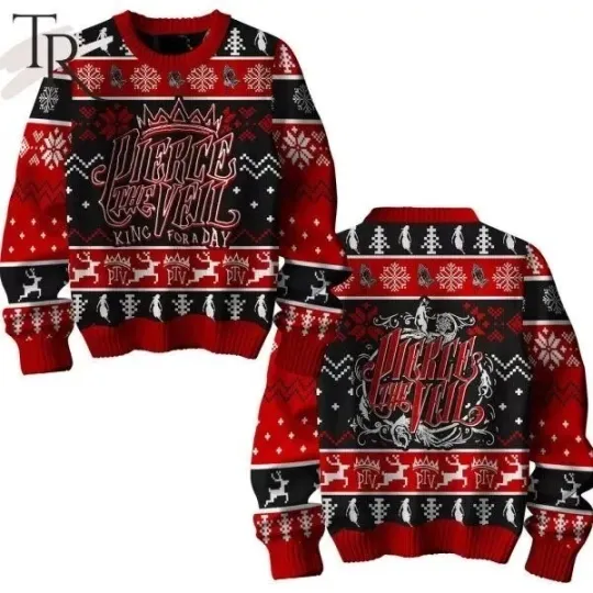 Pierce The Veil King For A Day Ugly Sweater