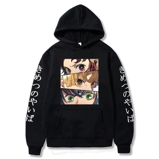 Discover Demon Kimetsu no Yaiba 3D Hoodie Casual Pullover