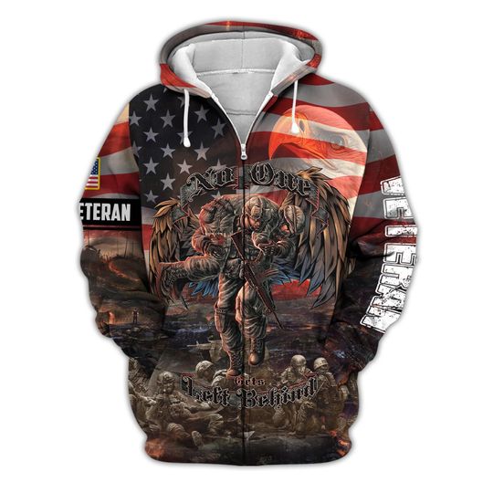 4th Of July Zip Up Hoodie American Flag Hoodies Honoring Veterans Hoodie Patriotic Hoodie Veteran Gifts For Men Eagles Zip Up