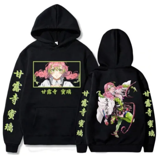 Discover Kanroji Mitsuri 3D Hoodies, demon Pullover Sweatshirt Cosplay Top