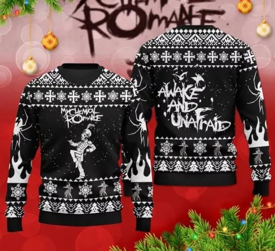 Discover My Chemical Romanceee Awake And Unafraid Ugly Sweater