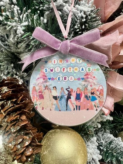 Taylorrr Swiftss Eras Tour inspired Christmas Bauble Tree Decoration Ornament