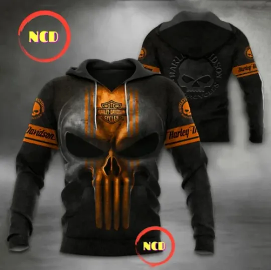 Discover RARE Haarleyy Davidson Hoodie Full Print Hoodie for Children Women Men
