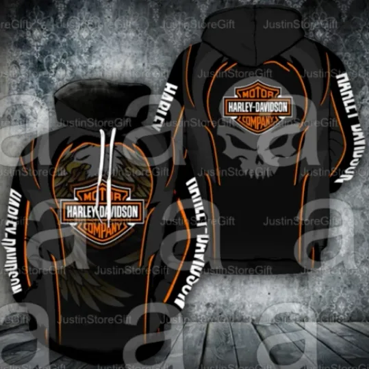 Discover HOT H davidson Motorcycles Eagle Skull Sweatshirt, Motorcycles Hoodie