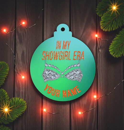 Discover Personalized "In My Showgirl Era" Ceramic Ornament