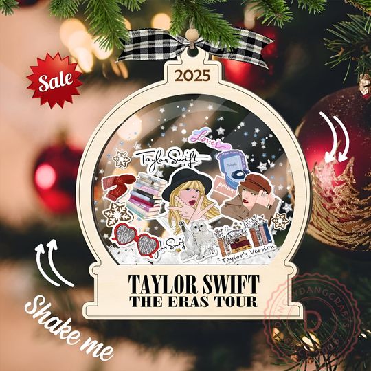 Discover Merry Swiftmas 2025 Ornament, Showgirl Album Christmas Ornament, Music Fan Christmas Ornament, Funny Swift Fans Gift Christmas Tree Decor