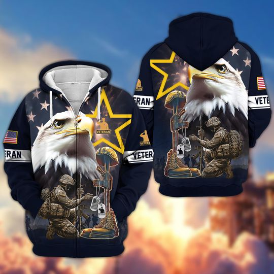 Discover Eagles Veterans Hoodies - American Flag Hoodie, Patriotic Hoodies For Dad, Military Hoodie For Husband, Veteran Day Gifts, Retirement Gifts
