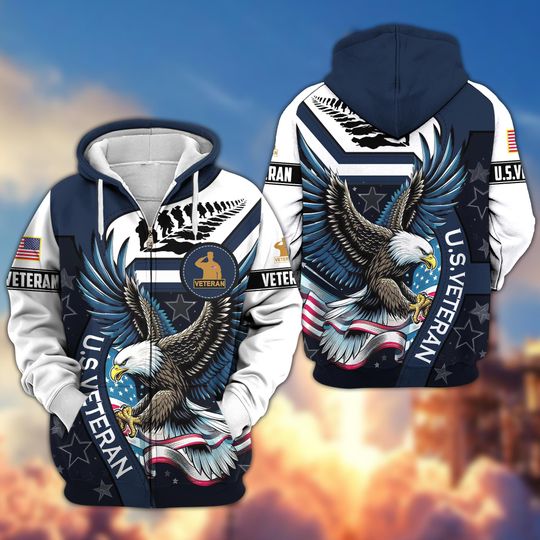 Discover Veterans Hoodies For Men - Military Sweatshirt For Husband, Patriotic Hoodie, American Eagle Hoodie, Veteran Gifts