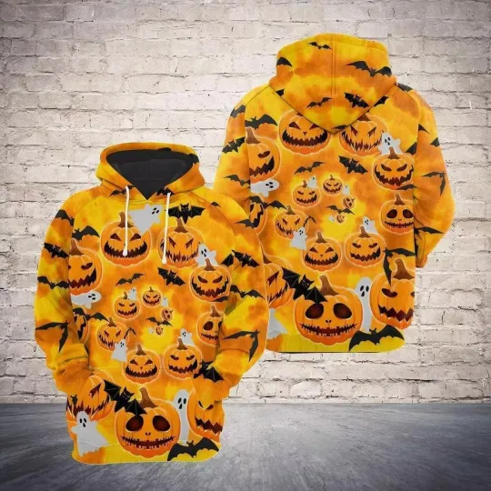 Discover Halloween Evil Pumpkin Hoodie 3D for Men and Women
