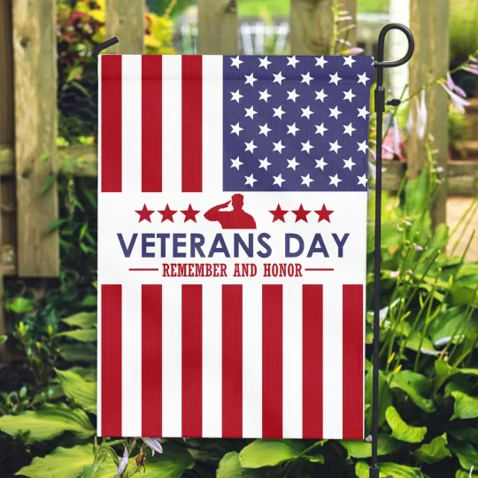 Discover Remembrance Veteran Day HOUSE FLAG GARDEN FLAG Halloween Gift Christmas Day Gift