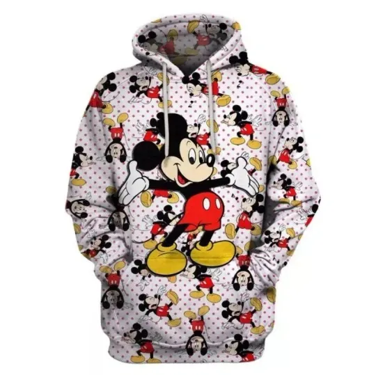 Discover Mickey Mouse Pattern Hoodie 3D for Men and Women