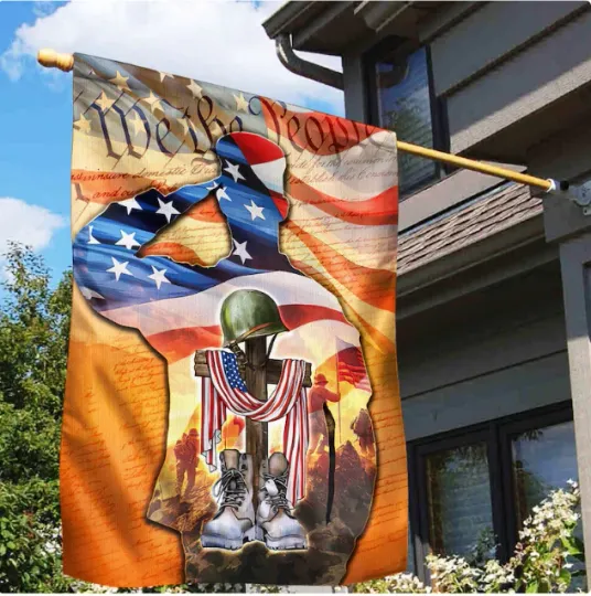 Discover Military Veteran Memorial HOUSE FLAG GARDEN FLAG HALLOWEEN GIFT BEST PRICE