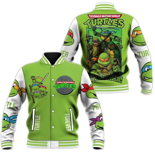 Teenage Mutant Ninja Turtles Baseball Jacket for Fans and Gifts