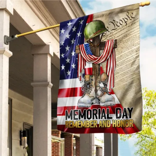 Discover Veteran Memorial Garden HOUSE FLAG GARDEN FLAG HALLOWEEN GIFT BEST PRICE US SIZE