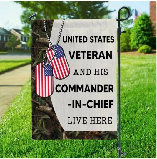 Discover United States Veteran HOUSE FLAG GARDEN FLAG HALLOWEEN GIFT CHRISTMAS GIFT