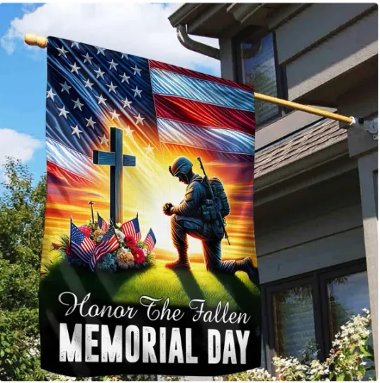 Discover Veteran Memorial HOUSE FLAG GARDEN FLAG HALLOWEEN GIFT BEST PRICE OVER PRINT