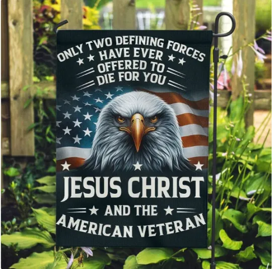 Discover Military Veteran Memorial HOUSE FLAG GARDEN FLAG HALLOWEEN GIFT CHRISTMAS GIFT