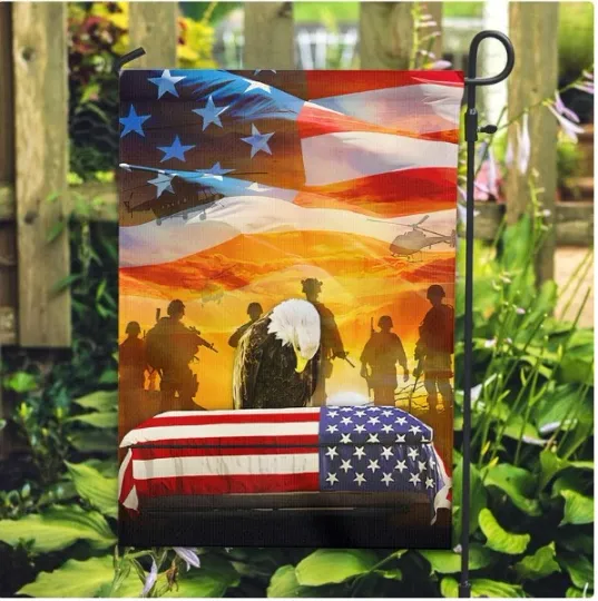 Discover Veteran Memorial Garden HOUSE FLAG GARDEN FLAG HALLOWEEN GIFT CHRISTMAS GIFT