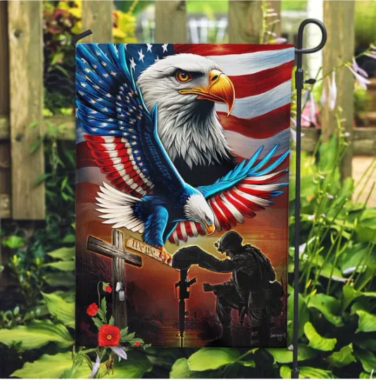 Discover Garden Flag For Patriot Veteran Gift Ideas HOUSE FLAG GARDEN FLAG HALLOWEEN GIFT