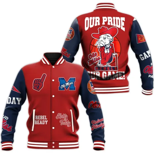 Ole Miss Rebels NCAA Baseball Jacket for Fans and Gifts