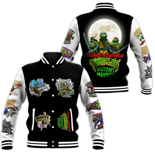 Teenage Mutant Ninja Turtles Mutant Mayhem Baseball Jacket for Fans