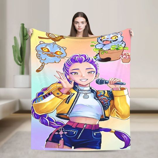 Discover Rumi K-KPop Demons Hunters Fleece Blanket