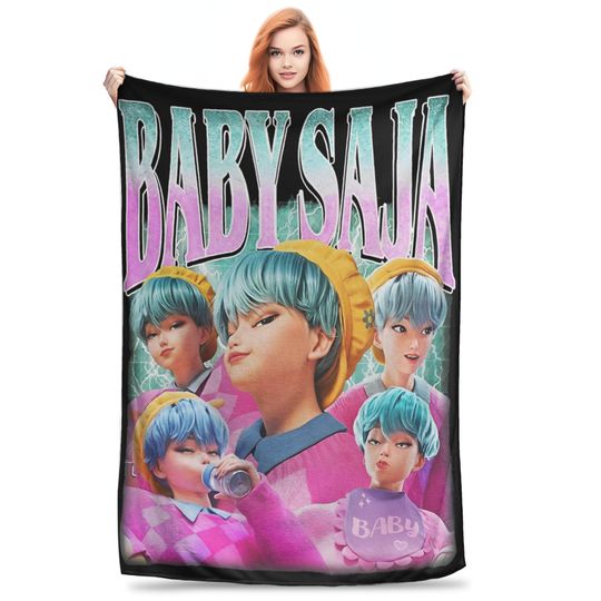 Discover KPop Demon Hunters Baby Saja Fleece Blanket