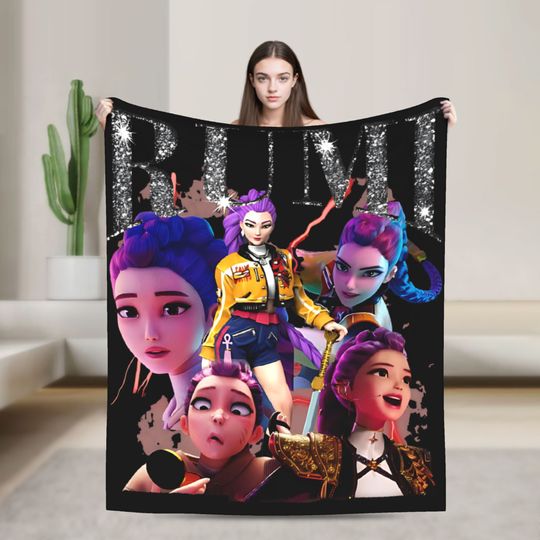 Discover Rumi Kpop Demon Hunters Fleece Blanket