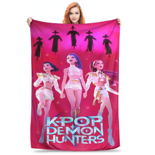 Discover KPop Demon Hunters Huntrix  Fleece Blanket