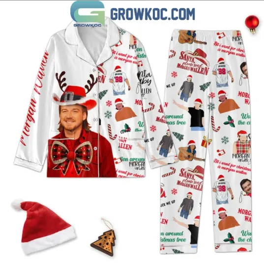 Wallen Western Santa Please Send Wallen Western Pajamas Set