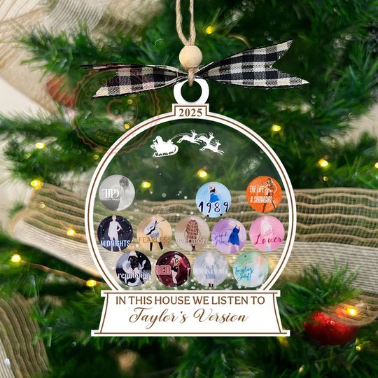 Swiftty Showgirl Ornament: Taylorrr Christmas Decoration, taylorrrr version Ornament, Ceramic Christmas Tree Decoration for Taylorrr Fans, Music Lover Gift