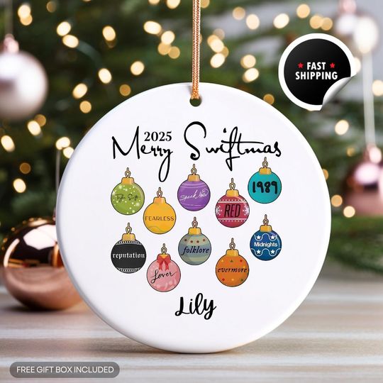 Discover Tay Tay Personalized Christmas Ornament | Christmas Ornament | Merry Christmas | Customize Ornament | Gift for Her | Gift for Family