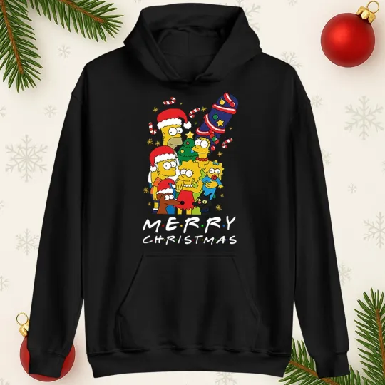 Discover Merry Christmas Family Hoodie Cute Funny Festive Holiday Xmas Gift Hooded Top