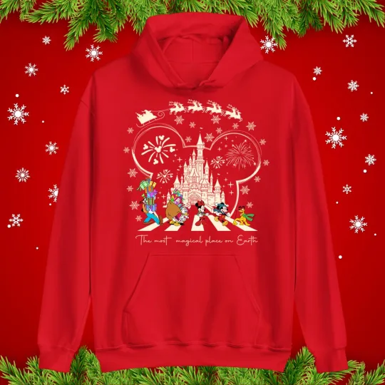 Discover Mickey Magical Christmas Hoodie, Magical Place on Earth Xmas Disney-Inspired Top
