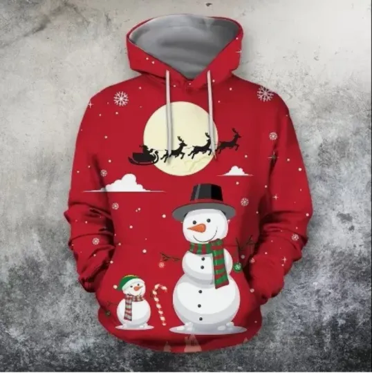 Discover Santa Ride Christmas 3D Hoodie AOP GLC054300