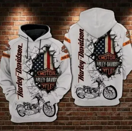Discover Harley Racing Davidson 3D Hoodie , Unisex Adults S-5XL