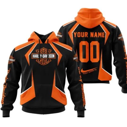 Discover Personalized Harley Racing Davidson 3D Hoodie , Unisex Adults S-5XL