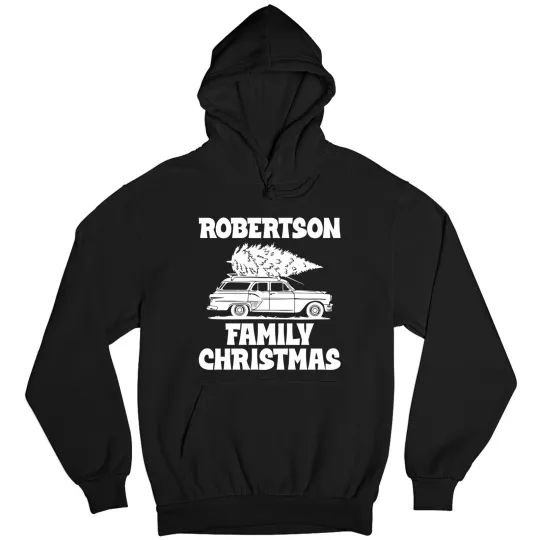 Discover Personalised Family Christmas Hoodie Custom Family Name Xmas Holiday Hooded Top