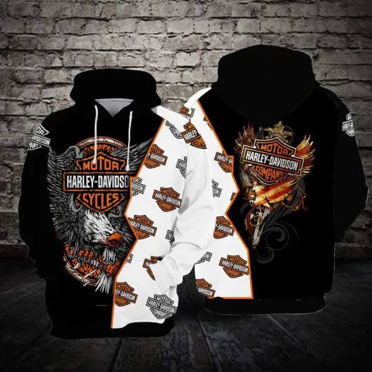 Harley Racing Davidson 3D Hoodie