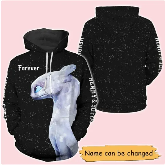 Personalized Jack And Sally 3D HOODIE HALLOWEEN GIFT CHRISTMAS GIFT OVER PRINT