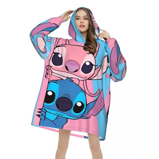 Discover Stitchs Blanket Hoodie Oversized Wearable Sweatshirt Blanket Warm Gifts for Women Girls Girlfriend