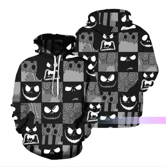 Discover Jack Skellington Nightmare Before Christmas Horror 3D HOODIE US SIZE BEST PRICE