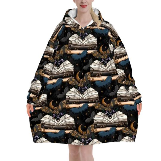 Discover Book Dragon Lounge Wear – Late Night Reading Cozy Hoodie Style
