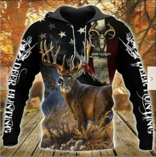 Deer Hunter Deer Lover Deer Hunting Hoodie 3D All Over Print Christmas Gift Best