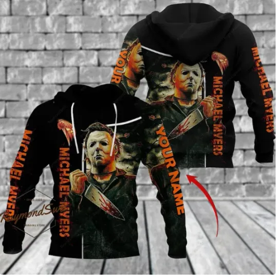 Michael Myers 3D HOODIE HALLOWEEN GIFT CHRISTMAS GIFT BEST PRICE OVER PRINT