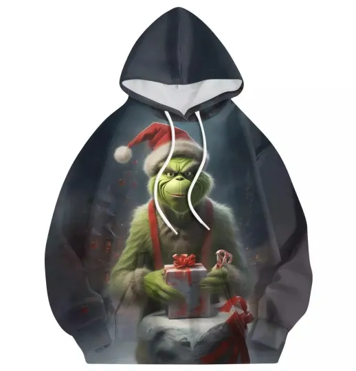 funny character and Christmas Hoodie 3d ALl over print GLC058337