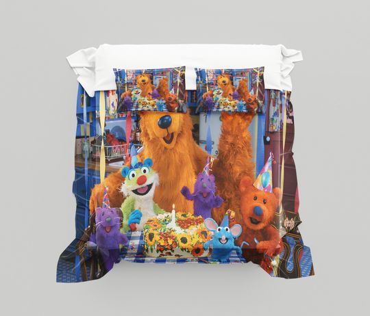 Discover Christmas Bear in the Big Blue House Duvet Cover Set: Kids Polyester Bedding