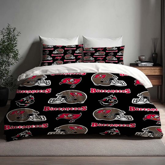 Discover Halloween Tampa Bay Buccaneers Bedding Set, Duvet Cover and Quilt Cover for Back to School and Holiday Gifts