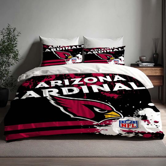 Discover DIY Christmas Arizonna Cardinals Bedding Set, Halloween Gift, Back to School Comforter Cover