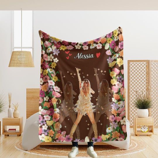 Discover Cozy Plush Tay Inspired Blanket for Girls, Perfect for Bed and Bedroom
